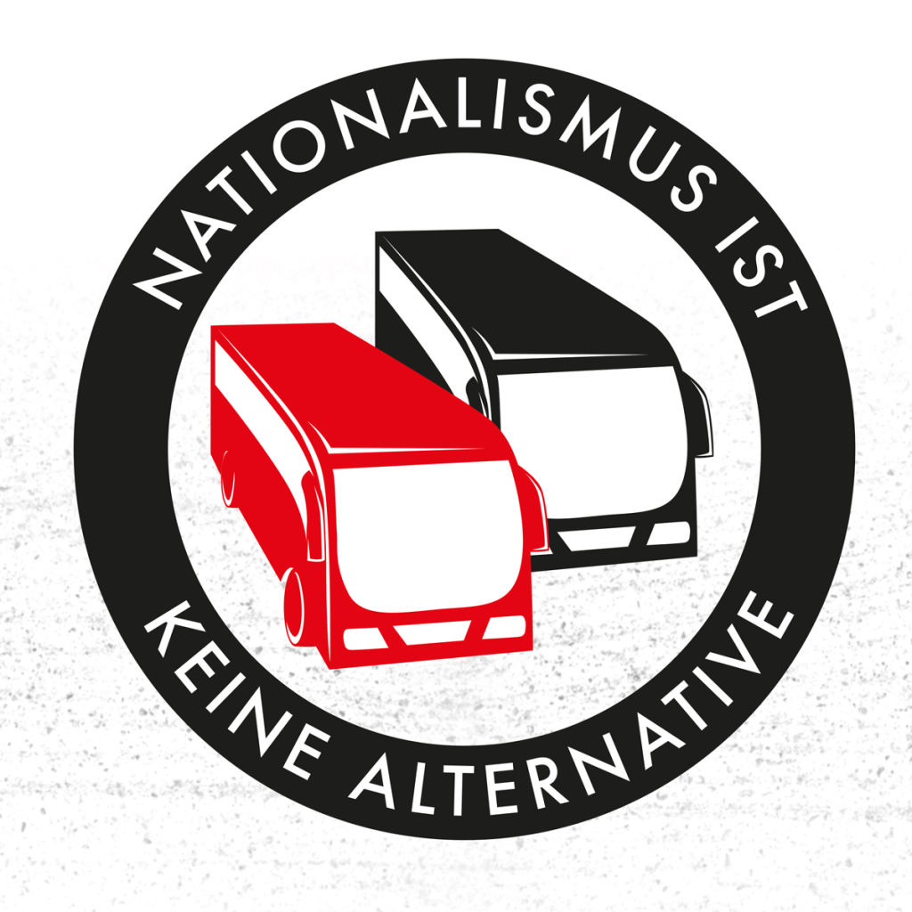 Bus Logo Nationalismus ist keine Alternative